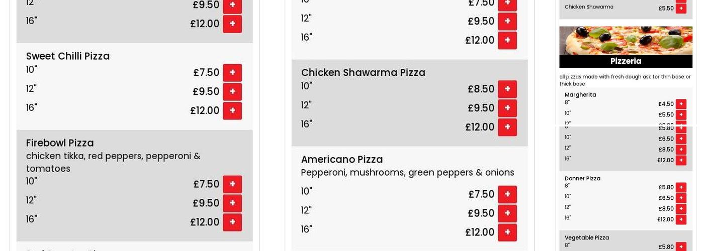 Madras grill Takeaway Menu