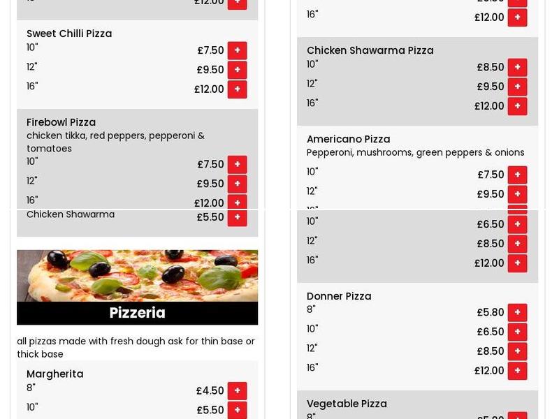 Madras grill Takeaway Menu