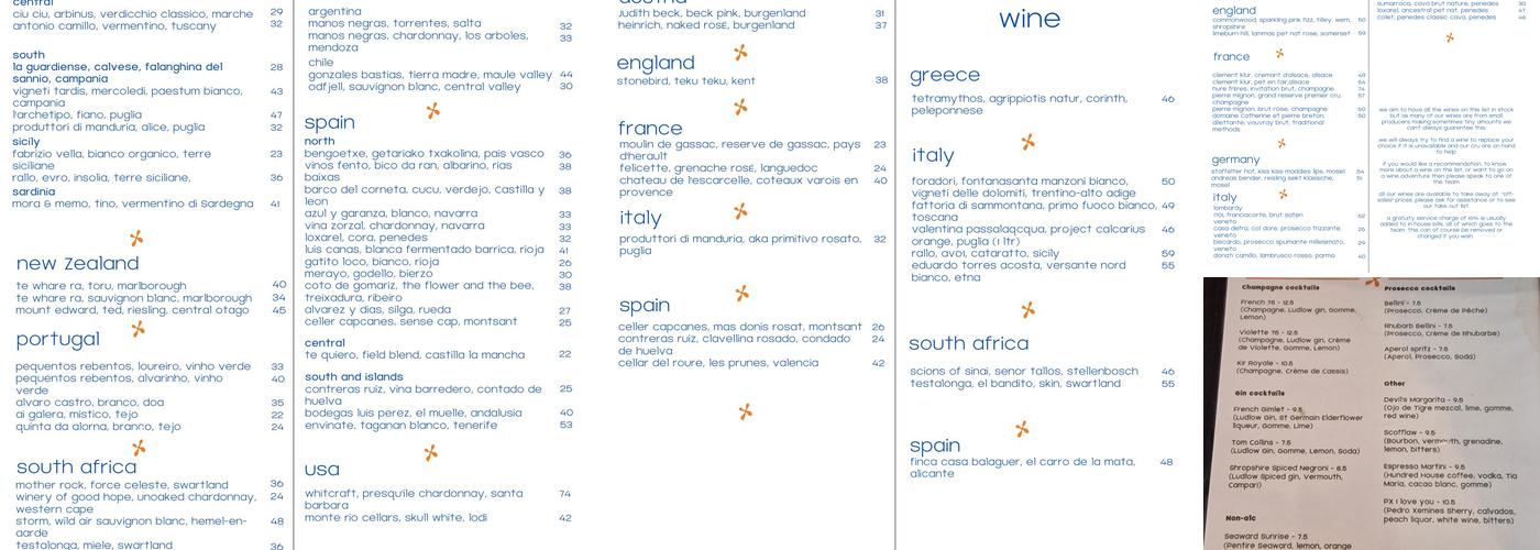 Glouglou Wine Bar & Shop Menu