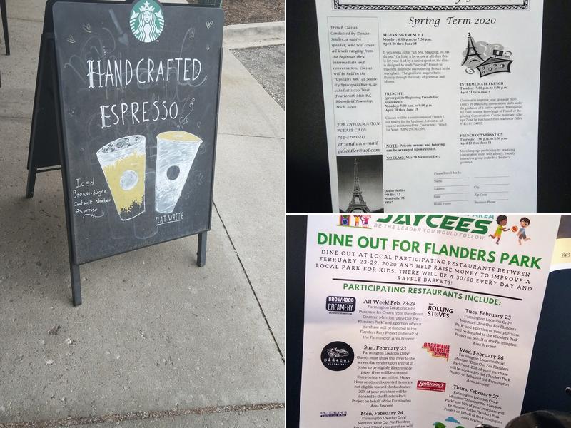 Starbucks Menu