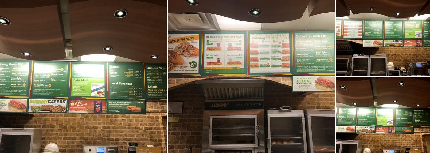 Subway Menu