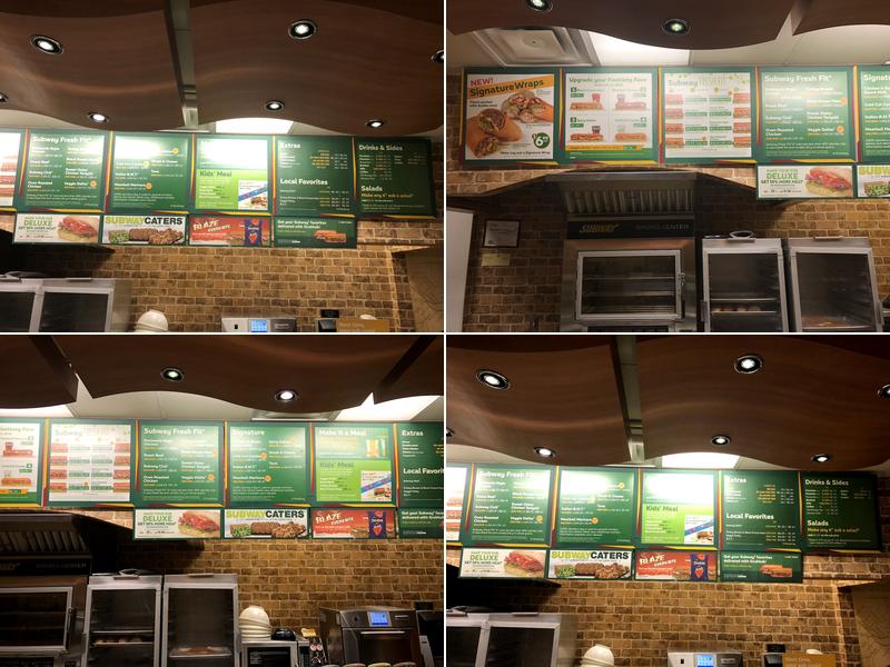 Subway Menu