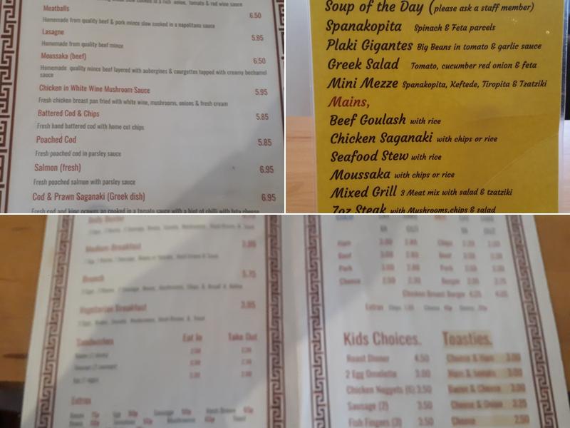 Delphi Restaurant Ltd. Wakefield Menu