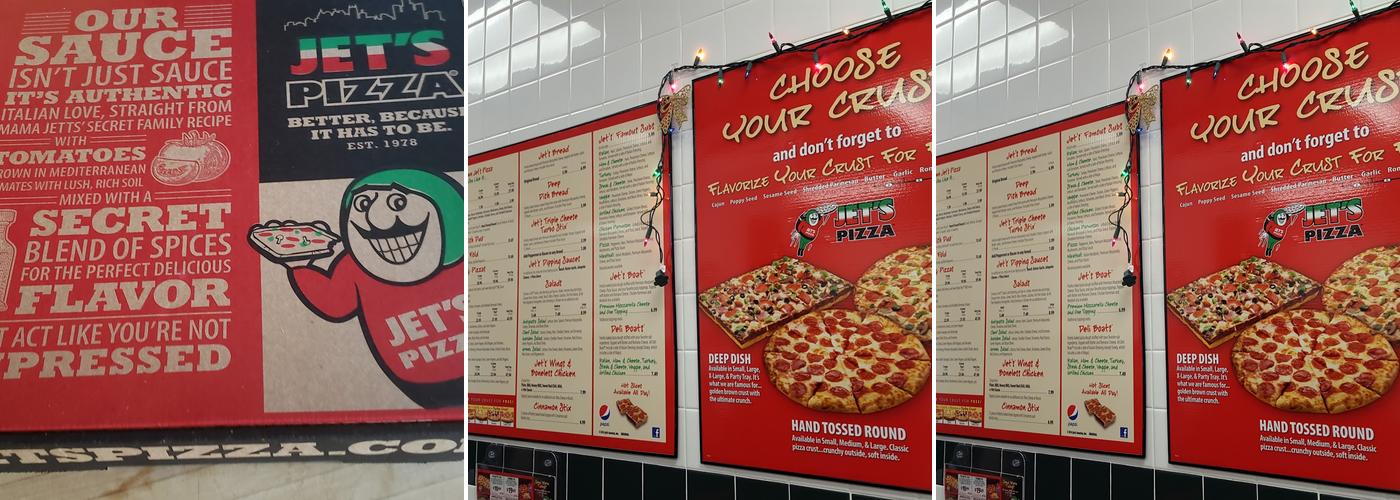 Jet's Pizza Menu