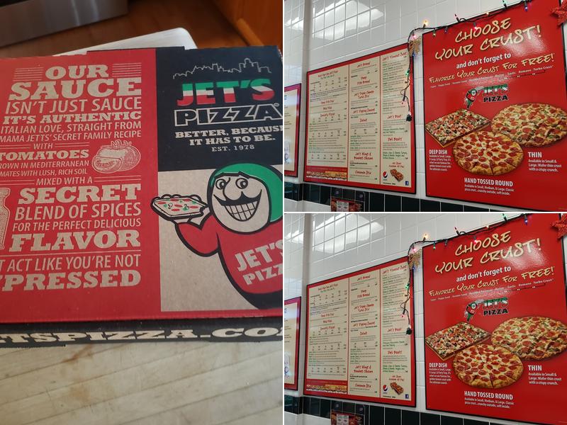 Jet's Pizza Menu