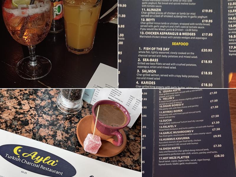 Ayla Turkish Charcoal Restaurant New Brighton Menu