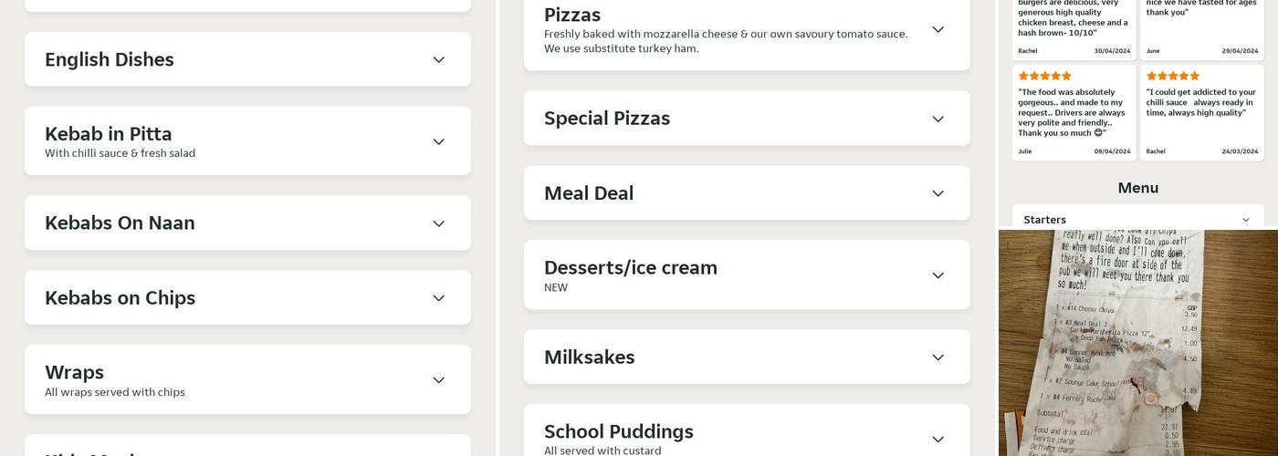 Kismat Tandoori Menu