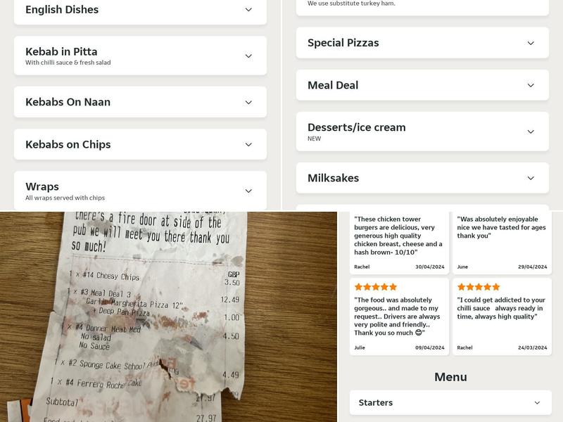 Kismat Tandoori Menu