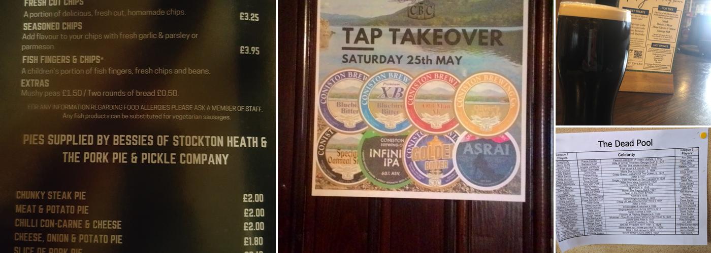 The Ferry Tavern Menu