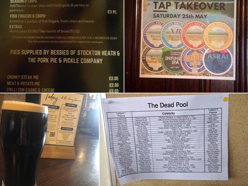 The Ferry Tavern Menu