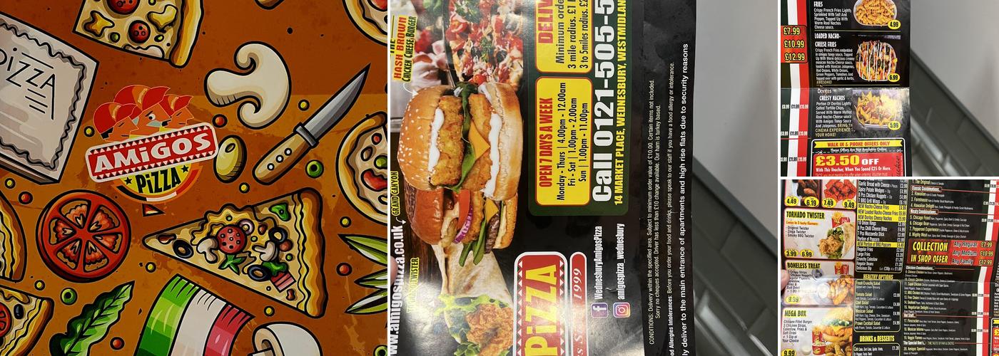 Amigos Pizza (Wednesbury) Menu