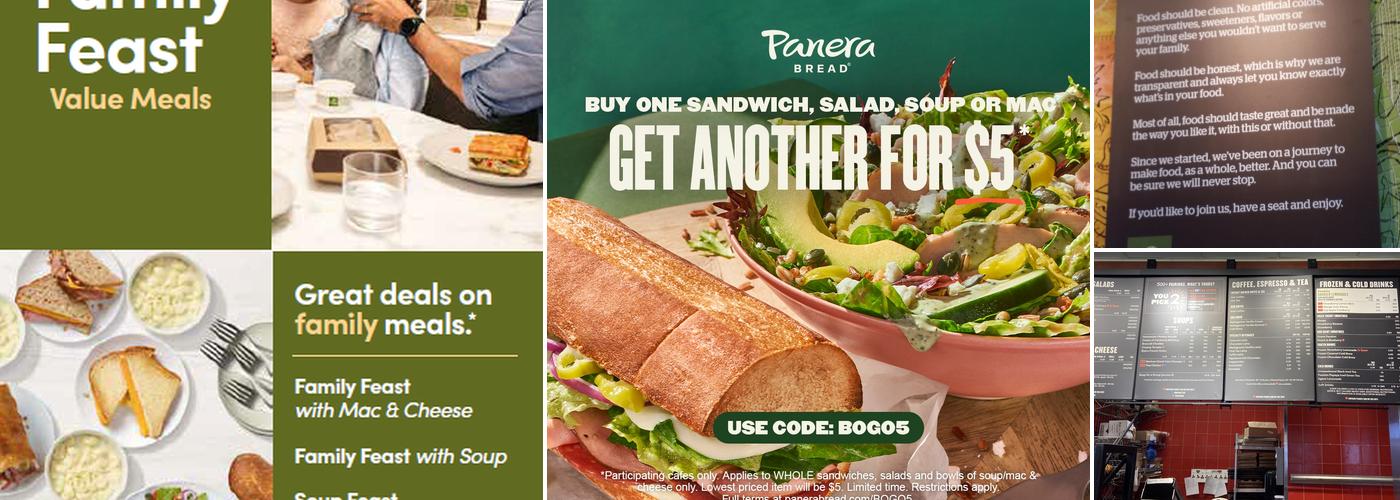 Panera Bread Menu