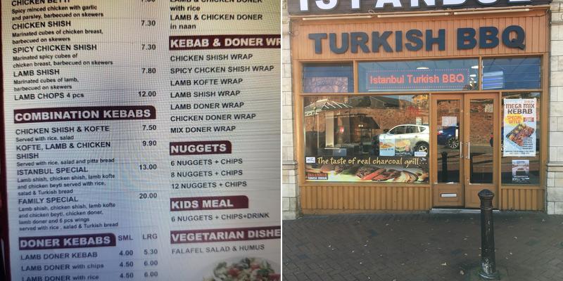 Istanbul Turkish bbq Menu