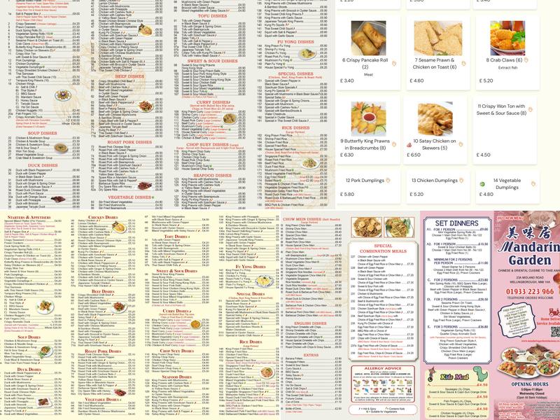 Mandarin Garden Menu