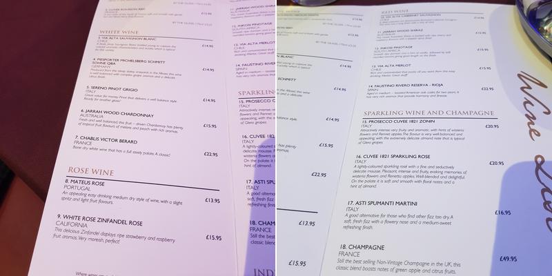 Akash Balti Restaurant Menu
