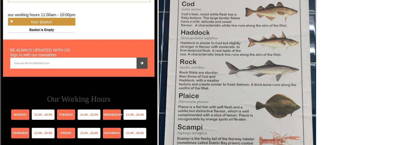 West Drayton Fish Bar Menu