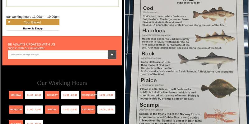 West Drayton Fish Bar Menu