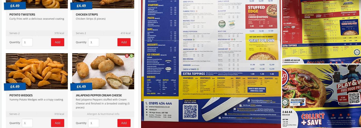 Pizza Go Go Yiewsley Menu