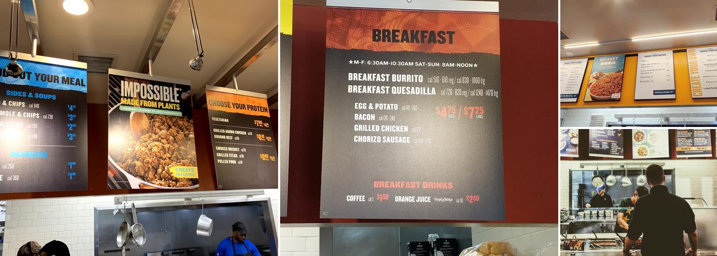 QDOBA Mexican Eats Menu