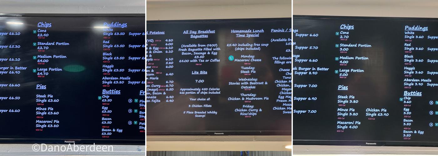 Lows Traditional Fish & Chips Menu