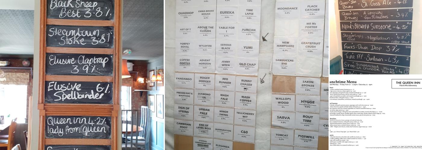 The Queen Inn Menu