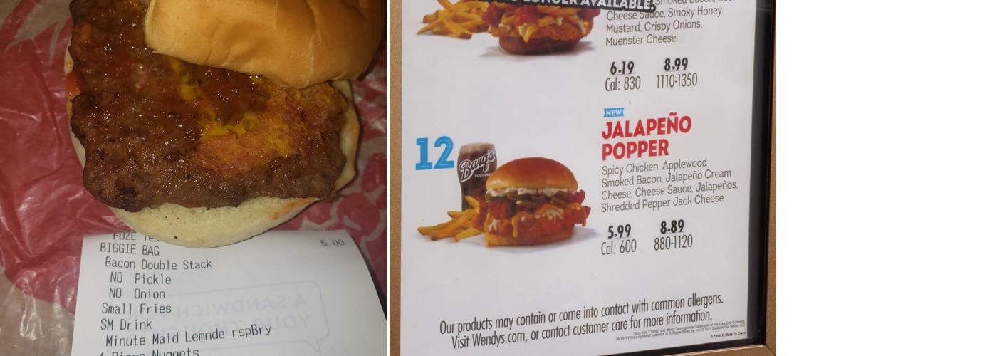 Wendy's Menu