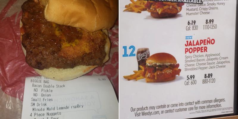 Wendy's Menu