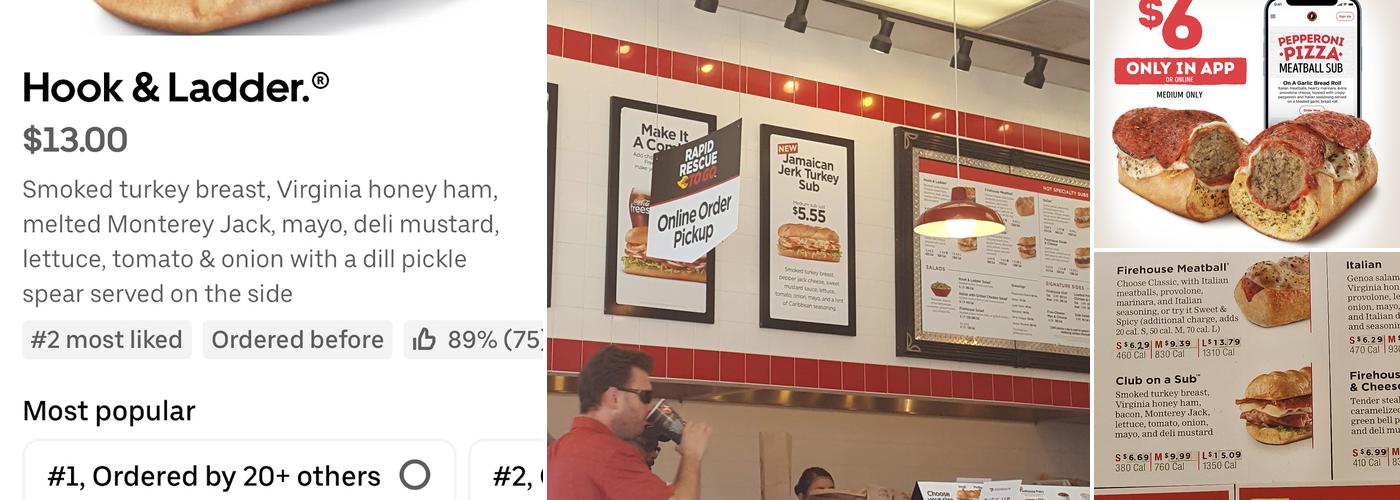 Firehouse Subs Lyndale Station Menu