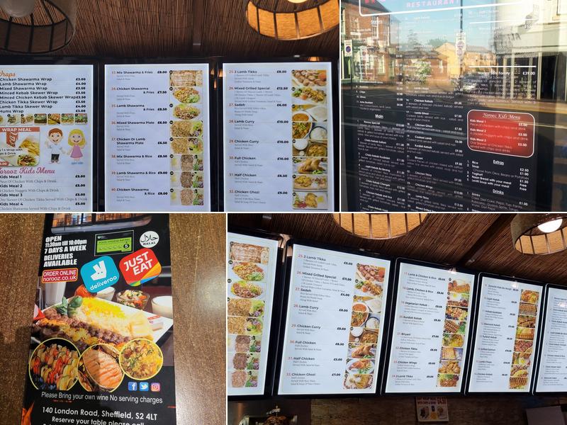 Norooz Restaurant Menu