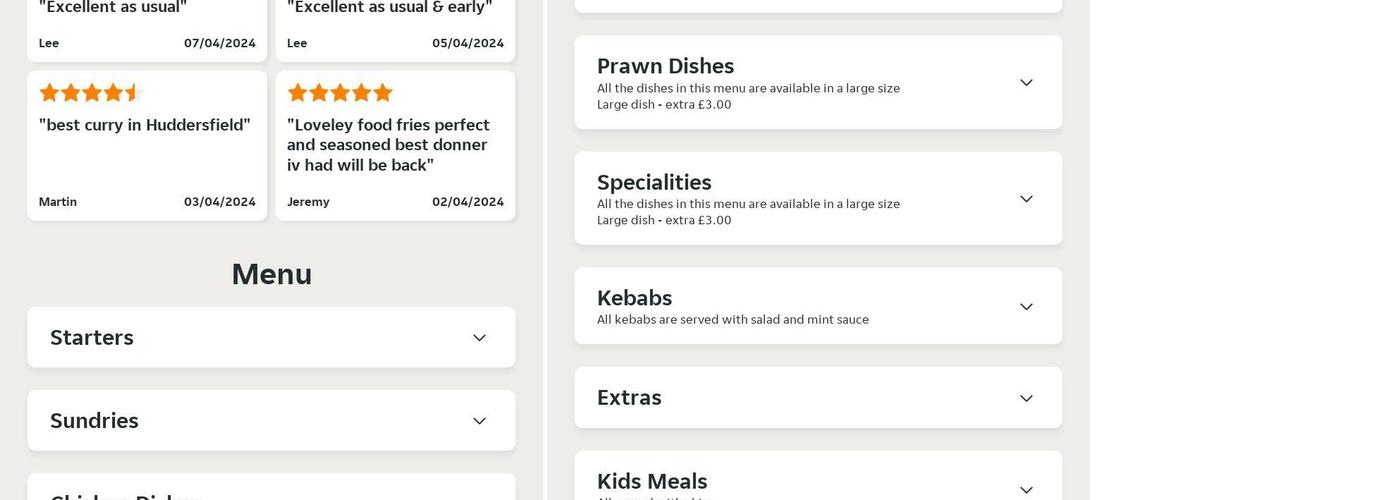 Lepton's New Paradise Menu