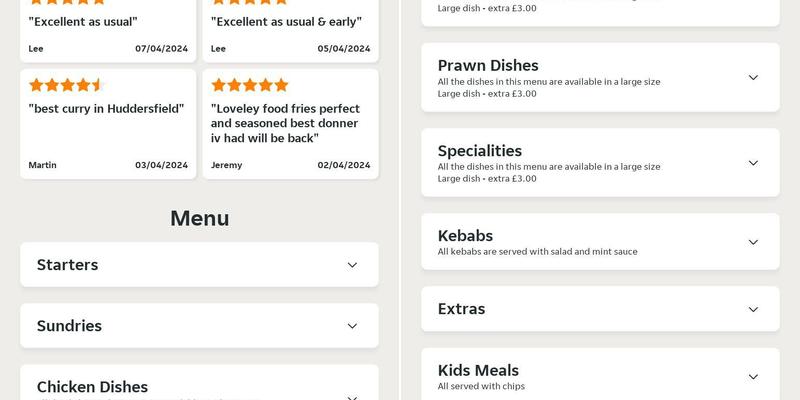 Lepton's New Paradise Menu