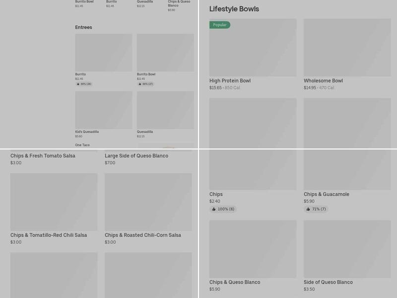 Chipotle Mexican Grill Menu