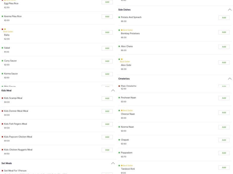 Idle Spicy Kitchen Menu