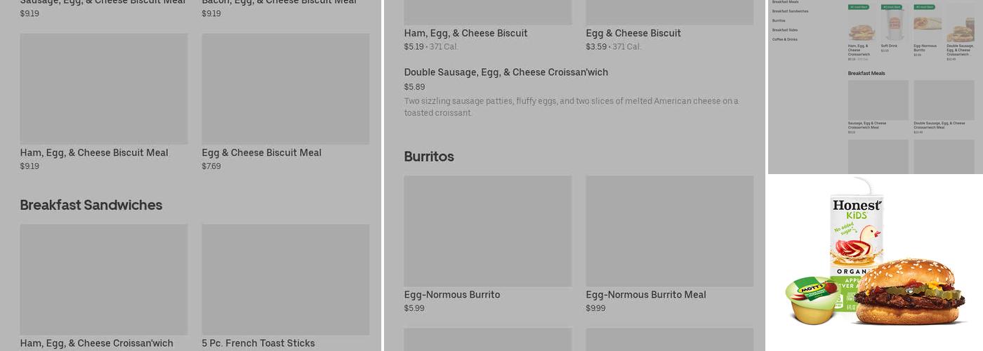 Burger King Menu
