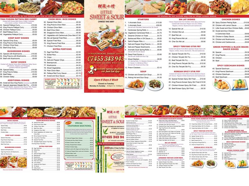 Jolly Panda Menu