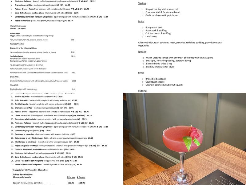 Little Drummer Boy COCINA Menu