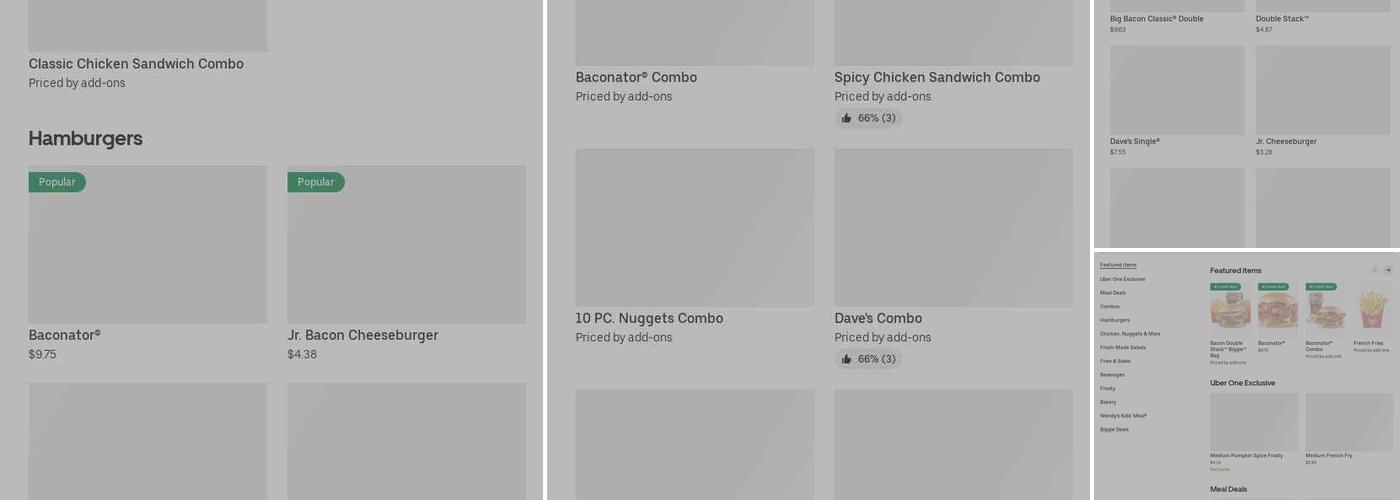 Wendy's Menu
