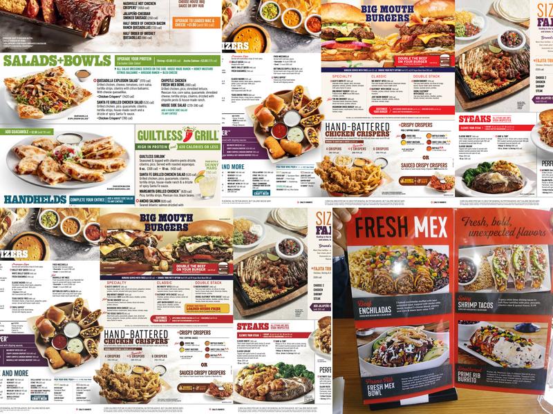Chili's Grill & Bar Menu