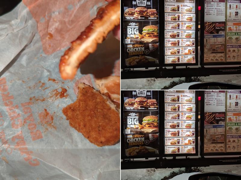 Burger King Menu