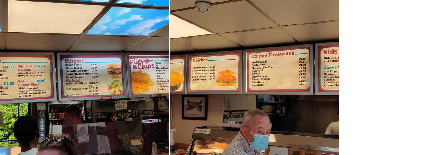 Riverside Fish Bar Menu