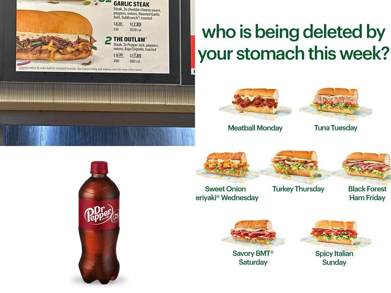 Subway Menu