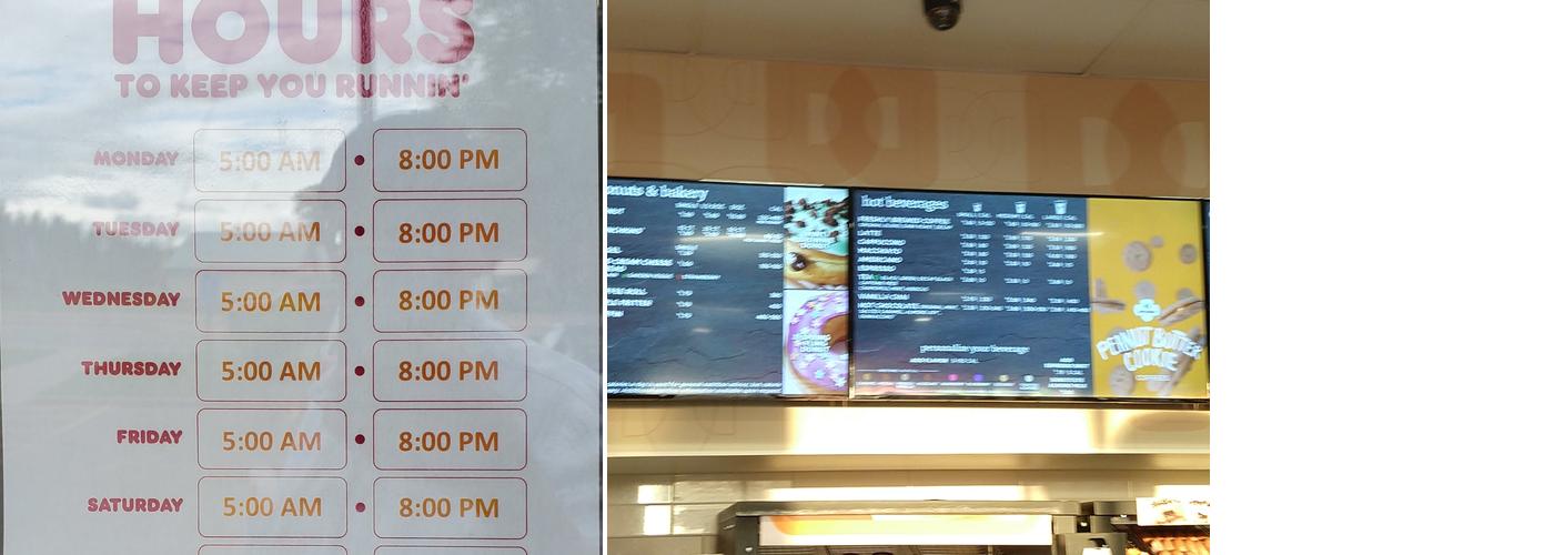 Dunkin' Menu