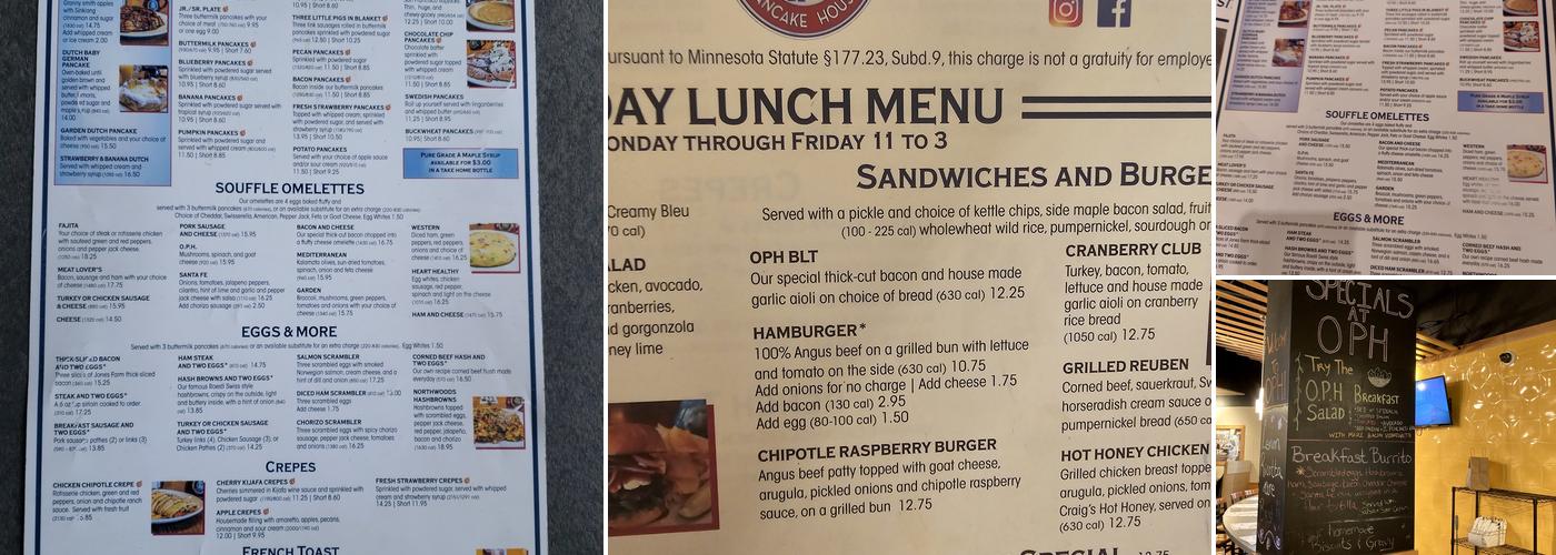 The Original Pancake House Menu