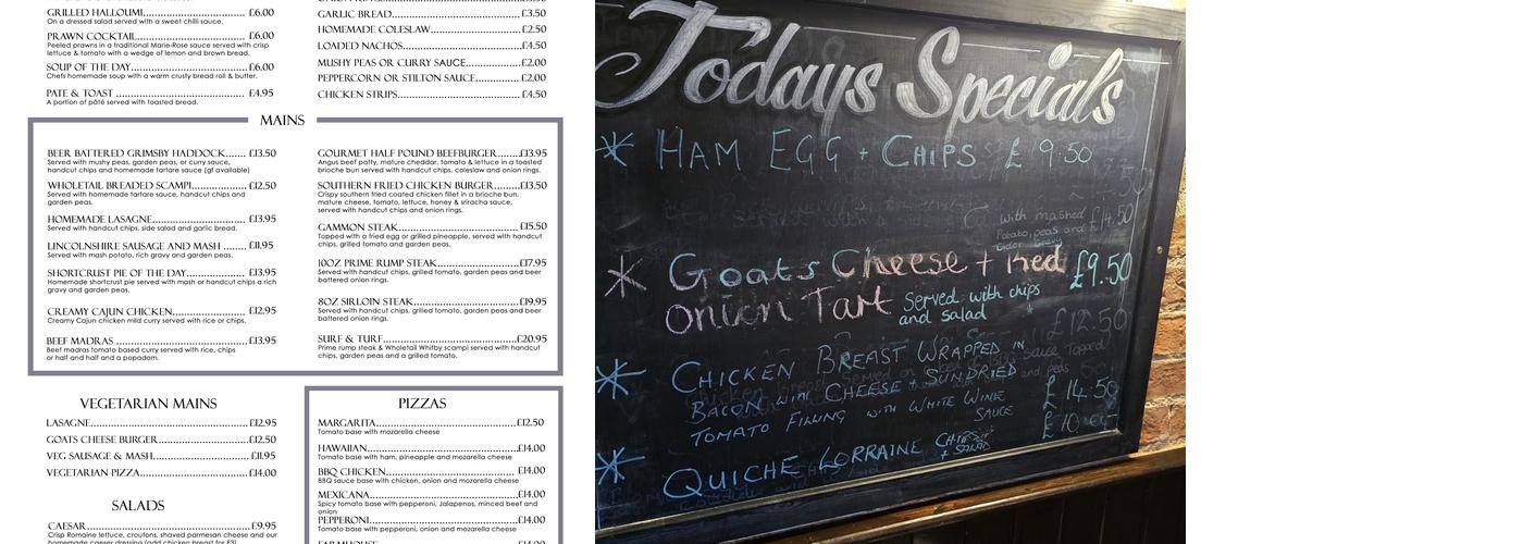 The Half Moon Inn Menu