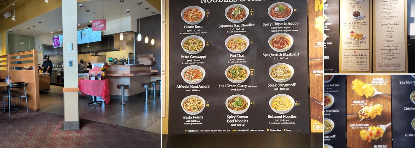 Noodles and Company Menu