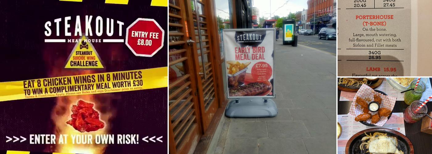 Steakout Harrow Menu