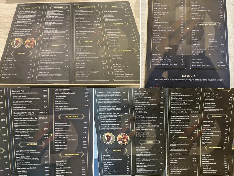 Dilpasand Restaurant Menu