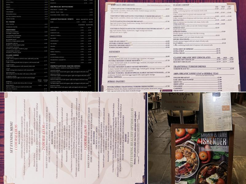 Kilikya’s Gastro, Cocktails, Lounge Menu