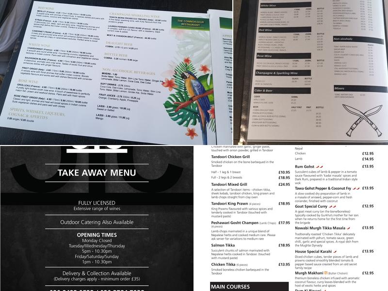 The Connoisseur Menu