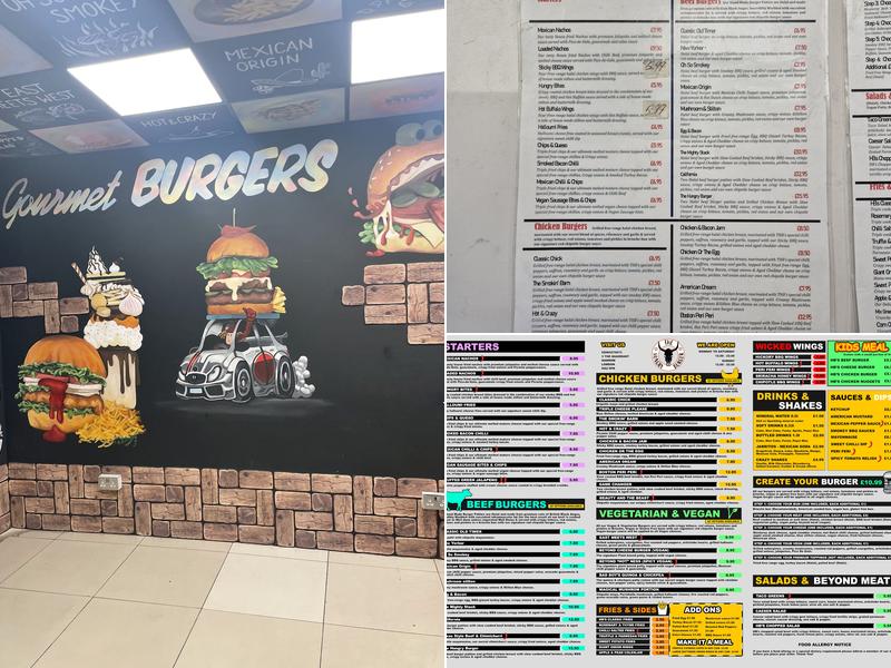 The Hungry Burger Menu